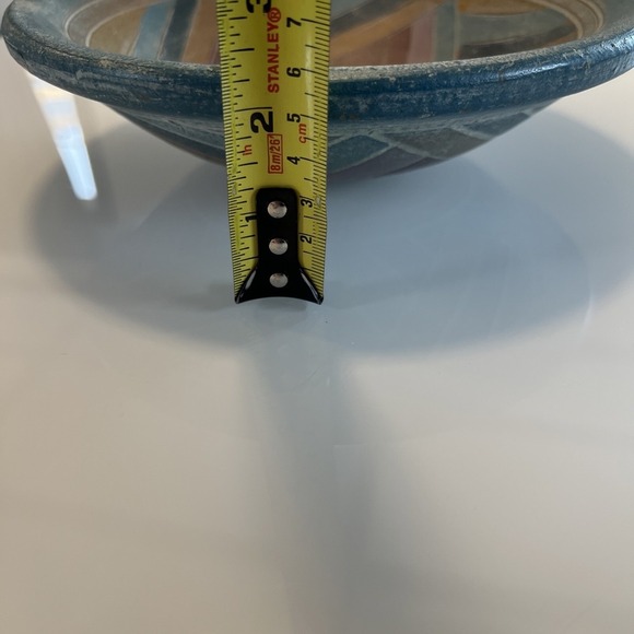 Handmade Pottery Bowl Star Design Decorative Centerpiece Dish - Picture 11 of 11